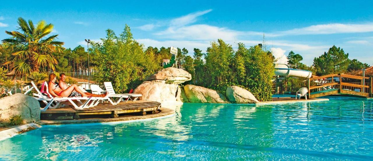 Chalet Camping Les Vignes Lit-et-Mixe Exterior foto