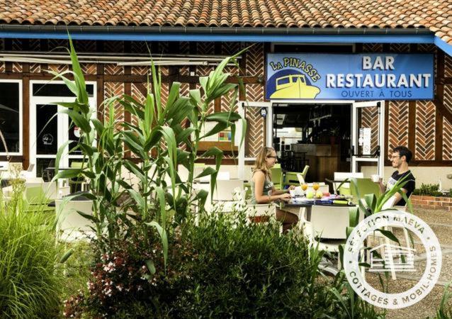 Chalet Camping Les Vignes Lit-et-Mixe Exterior foto