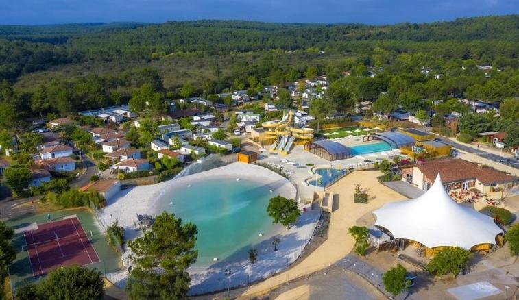 Chalet Camping Les Vignes Lit-et-Mixe Exterior foto